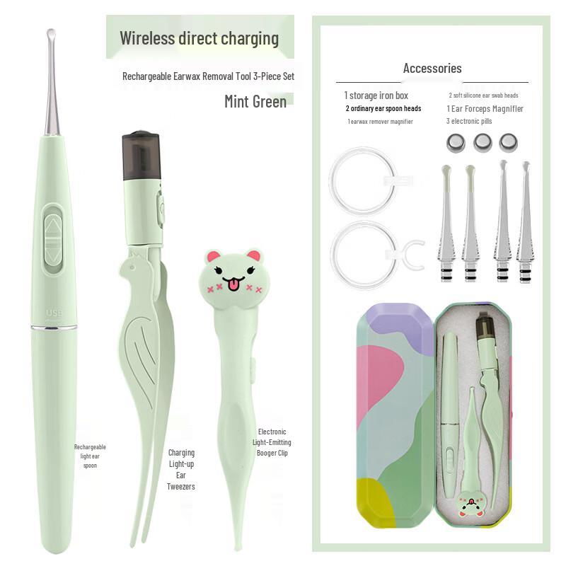 Pulian Dual Light Kids Ear Pick Set