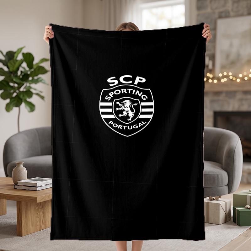 Sporting Clube De Portugal Custom Flannel Blankets Soft Warm Cozy Throws for Home Decor Holiday Gifts