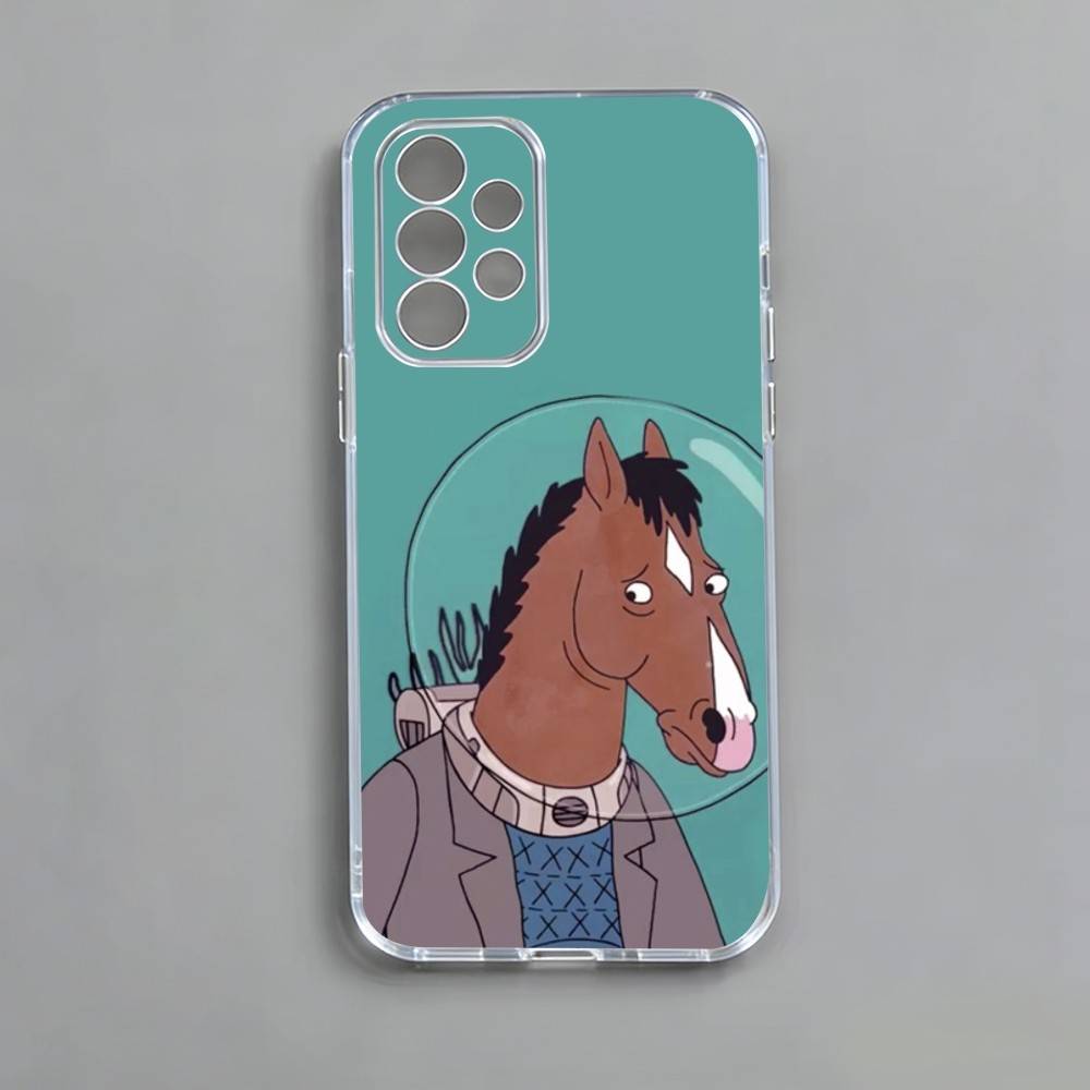 B-Bo-Jack-Horse-man   Phone Case For Samsung S25,S24,S21,S22,S23,S30,Ultra,S20,Plus,Fe,Note,10,9,5G Transparent Cover