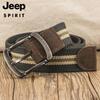 JEEP SPIRIT Herren Mode Canvas Gürtel