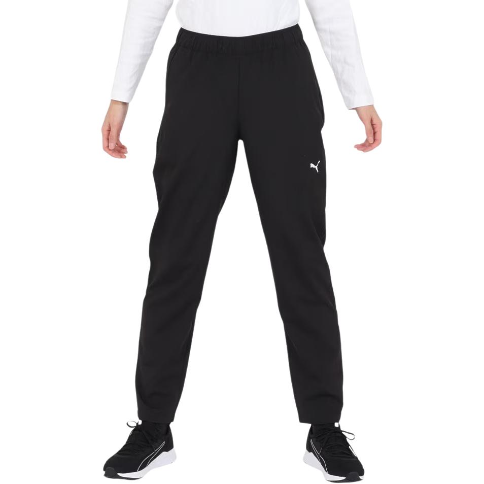 Puma Logo Mid Rise Solid Casual Pants Women bottoms 528893-01 S