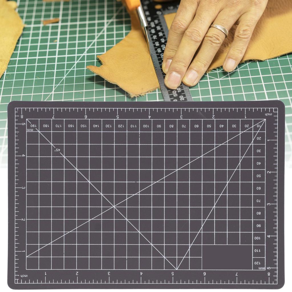 Cutting Mat A5 Engraving Pad Scale Board 2Color DoubleSided DIY Craft Accessories