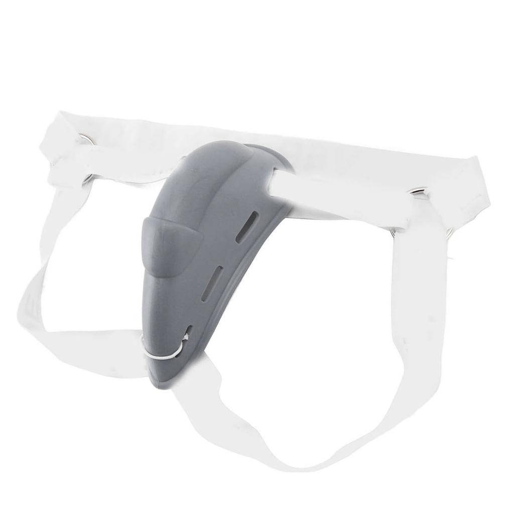 Underwear Bulge Cup Metal Rings Wide Belt Washable Elastic Reduce Friction Men Bulge Cup Cover Grey