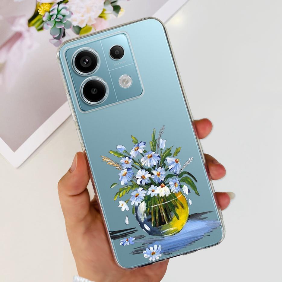 For Xiaomi Poco X6 5G Case PocoX6 Pro New Fashion Painted Cover Clear Silicone Phone Case For Xiaomi Poco X6 Pro X6Pro 5G Bumper