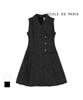 ECOLEDEPARIS Collared Sleeveless Dress_Rb23Woa001Y