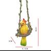 Garden Decoration Resin Parrot Figurine Outdoor Bird Ornament 0.24 Pounds Versatile Hanging Decor Waterproof Material For Garden