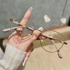 Schicke Retro-Brille mit Goldfaden und kleinem Rahmen für Damen - High-End-Stil, für Sehstärken geeignet