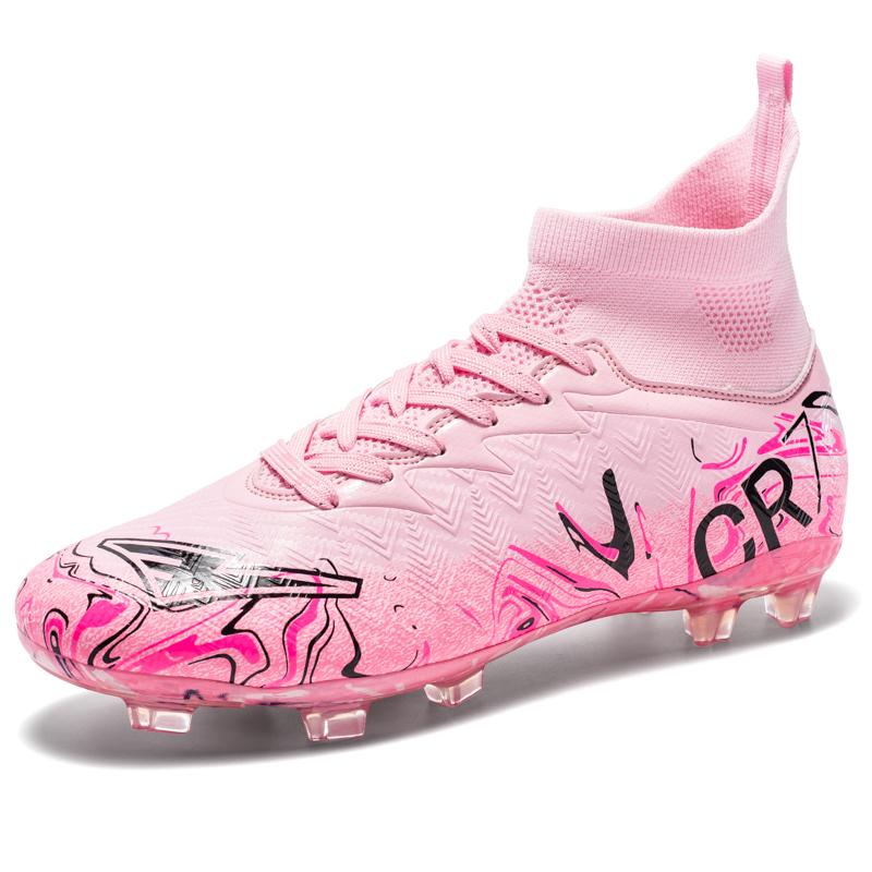 Men'S Soccer Field Boots Tf/Fg Teenager Football Boots Non-Slip Grass Training Sneakers High Quality Soccer Cleats Footwear