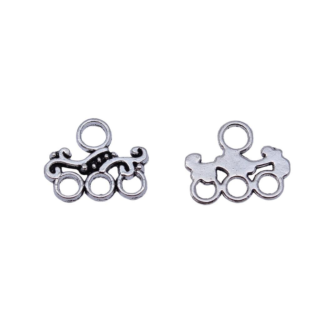 Geometric Flower Multi Loop Connectors Metal Links For Earrings Accessories Parts