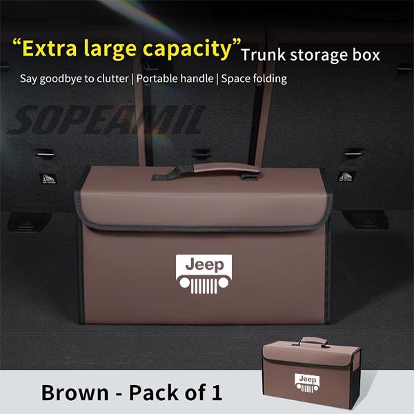 For Jeep Wrangler Renegade Patriot Grand Cherokee Compass Gladiator Car Trunk Storage Box Organizer Foldable Stowing Tidying Bag