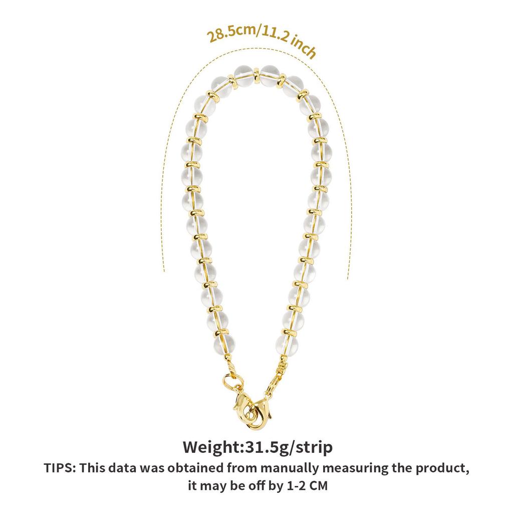 High-End Men's & Women's Fashion Cat's Eye Stone Beaded Phone Chain Lanyard