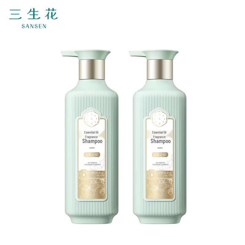 Sanshenghua Essential Oil Anti-Dandruff & Anti-Itch Shampoo Set 800ml x2