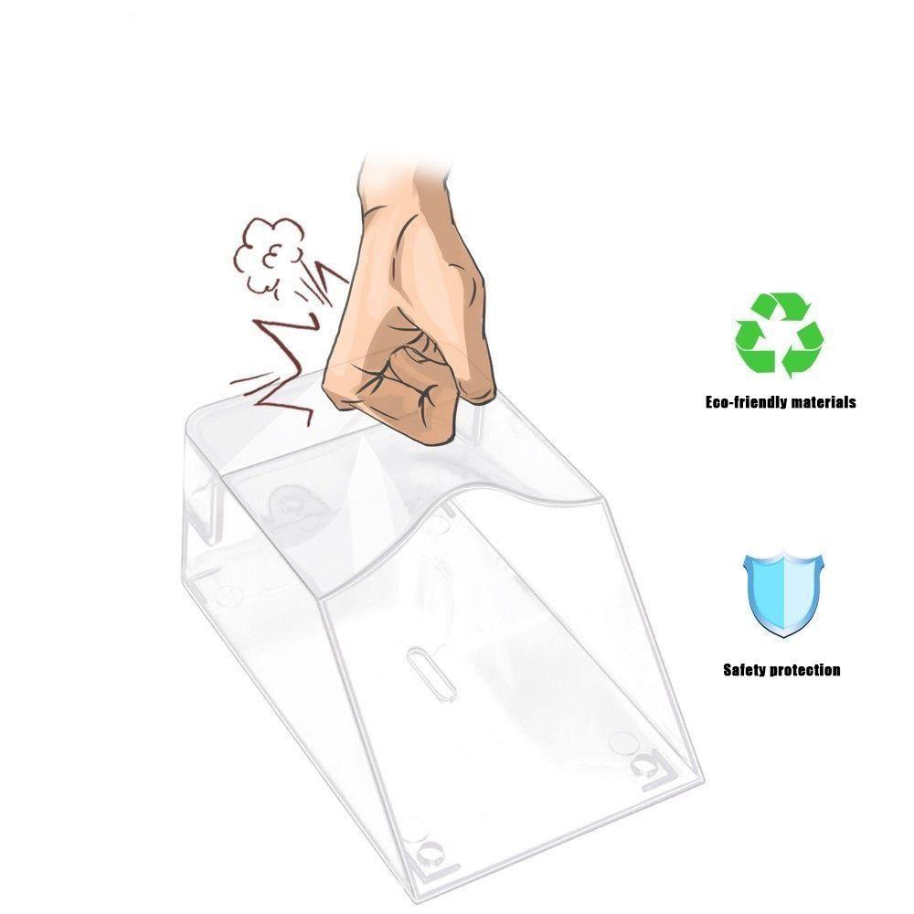 Tough Material Doorbell Waterproof Cover Transparent Doorbell Splash Guard Box  Home