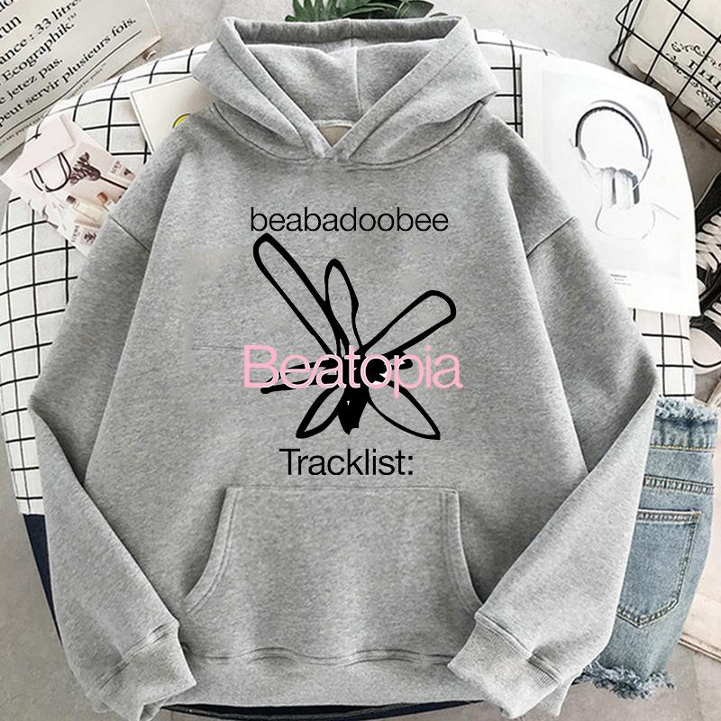 

Beabadoobee Beatopia Hooded With Hooded Fans Unisex Fashion Sweatshirts Cartoon Print Fleece Clothes Kawaii Pullovers Streetwear XS