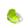 Semicircular Built-in Bird Feeder Bowl Cage Accessory for Parakeet Lovebird