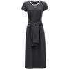 ONLY Women's 2025 Spring Color-Block U-Neck Faux Two-Piece Long Dress