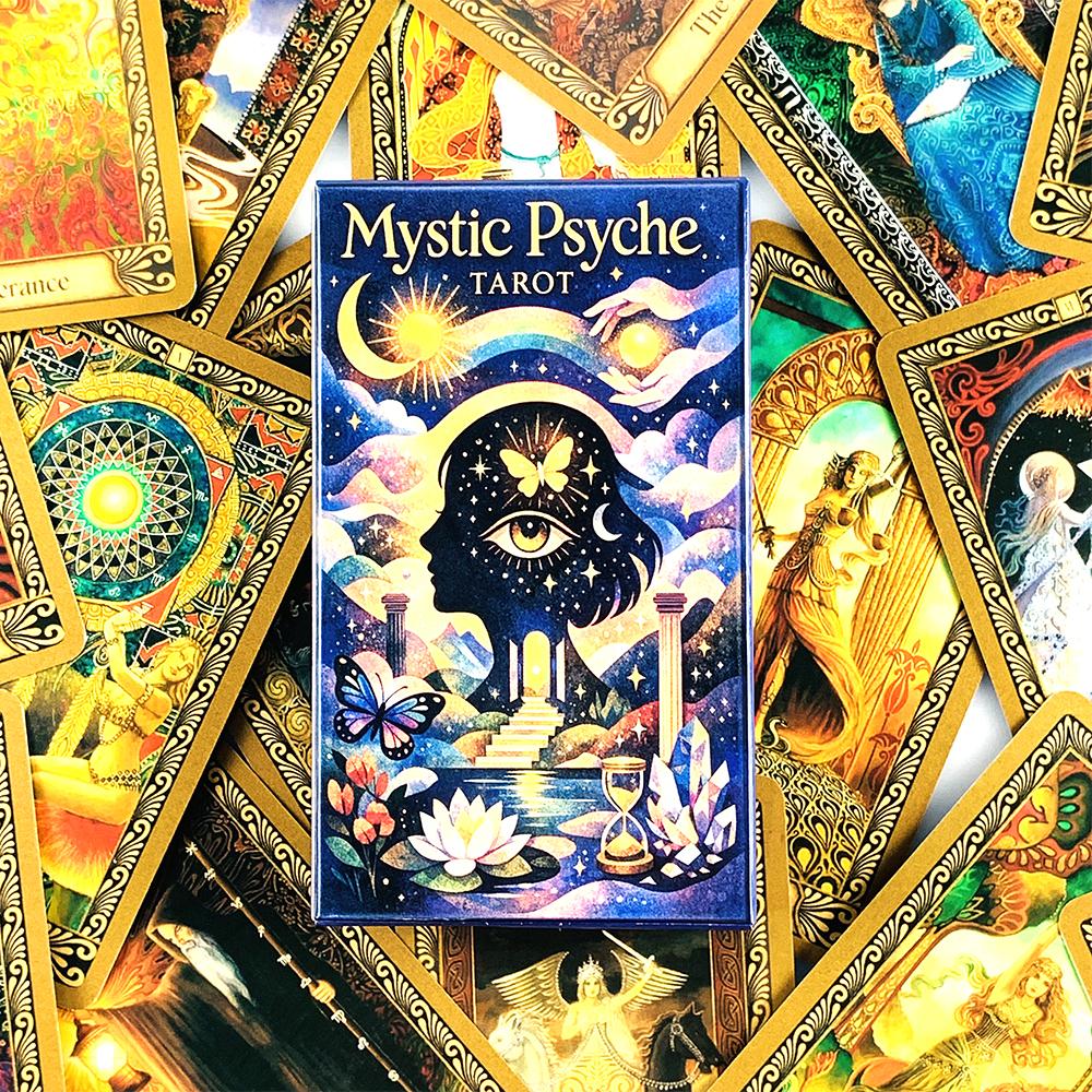 New Mystic Payche Tarot Cards 78 Cards Prediction Divination Tarot Deck Party Board Game Entertainment Leisure Cards Game