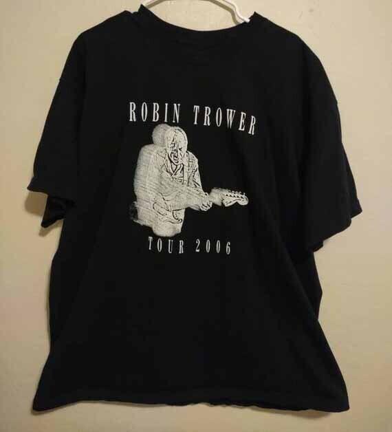 Robin Trower 2006 Tour Live Shirt Short Sleeve Black Unisex S-5XL Unisex T-Shirt M