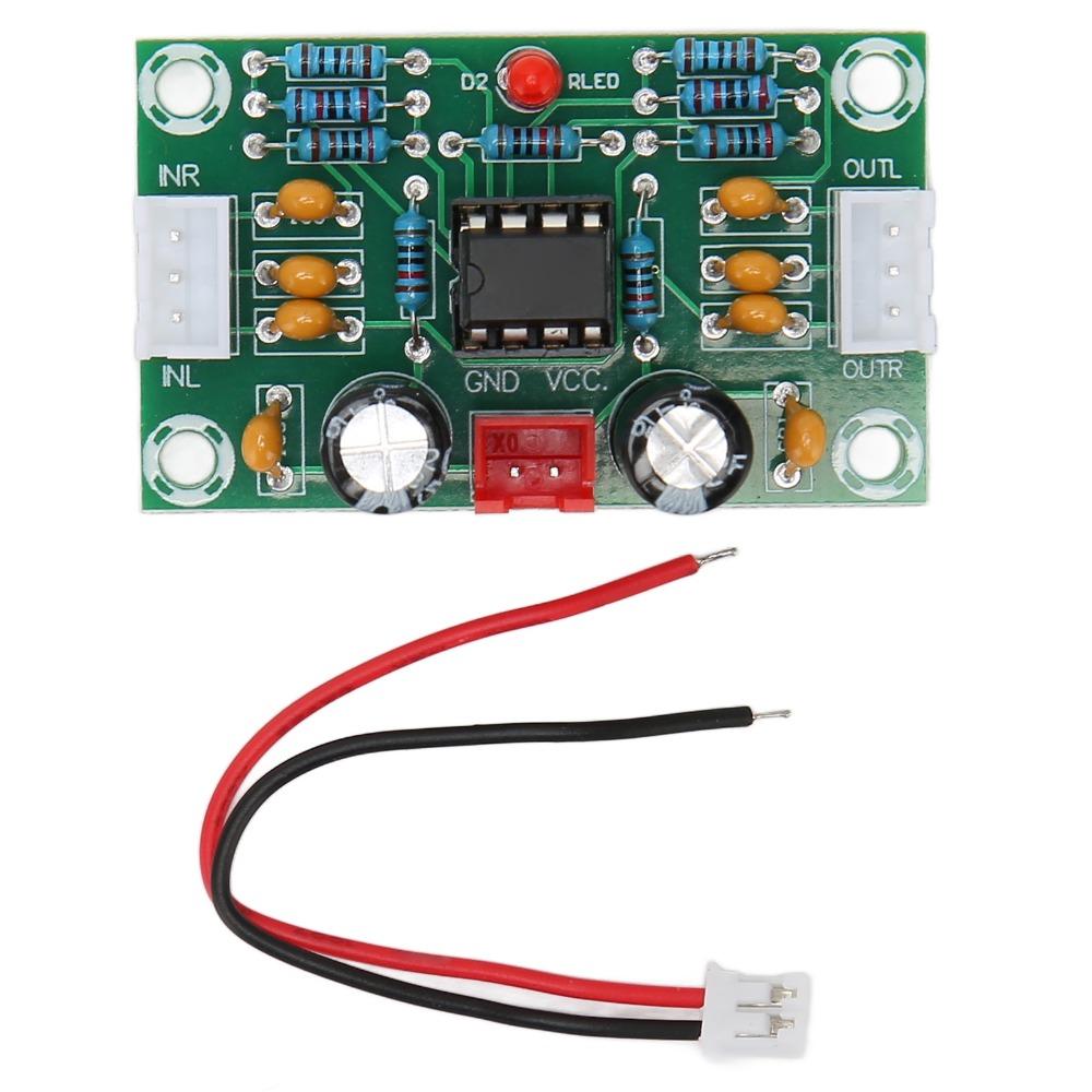 5PCS 5X Dual Channel Sound Operational Preamplifier Board DC12‑30V Power Supply Input NE5532 Amplifier Front Panel