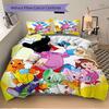 Happy Cartoon Friends Print 3Pcs Bedding Set,Duvet Cover with 2 Bedro,Pillowcase Home Birthday Gift