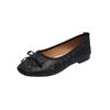 Women's Vintage Square Toe Flats with - Flat Shoes for Everyday Wear