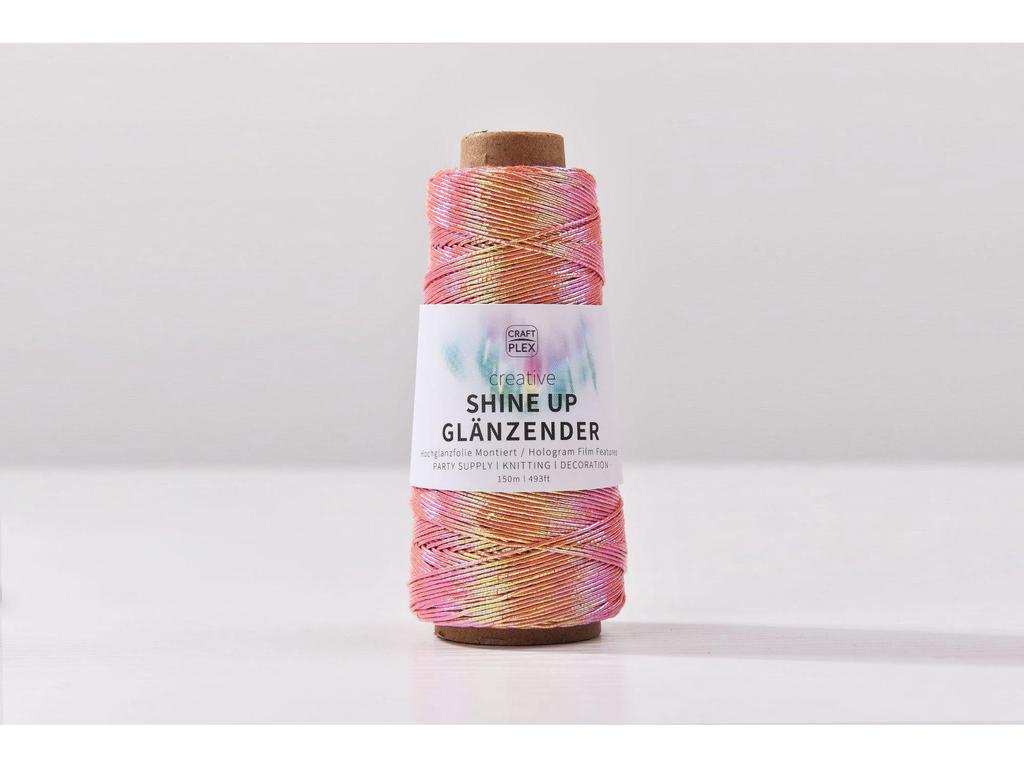 1mm Colorful Gold & Silver Core-Spun Yarn - 150m Hologram Thread for DIY Crochet Bags