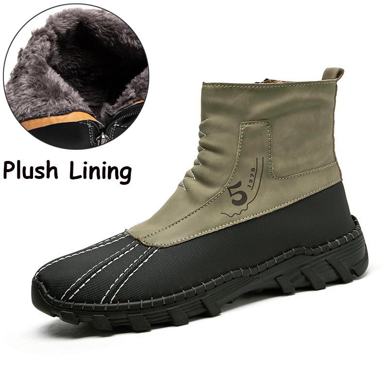 

Новые модные мужские ботильоны ручной работы, высокие повседневные туфли, классические мужские ботинки для ходьбы, универсальные удобные ботинки для мотокросса 48 чёрный/зелёный