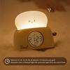 Night Light Alarm Clock Wake Up LED Nightlight Creative Cute Bedroom Bedside Electronic Desktop Clocks with Temperature Display
