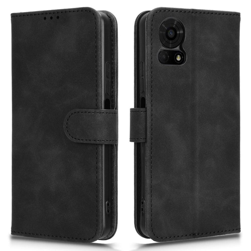 

Для TCL 50 LE Кожаный чехол-кошелек с эффектом «кожи» и противоударной защитой Black