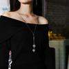 A Versatile Sweater Chain, A High-end, Light Luxury Long Necklace, A European And American Accessory Pendant For Su Qiudong.