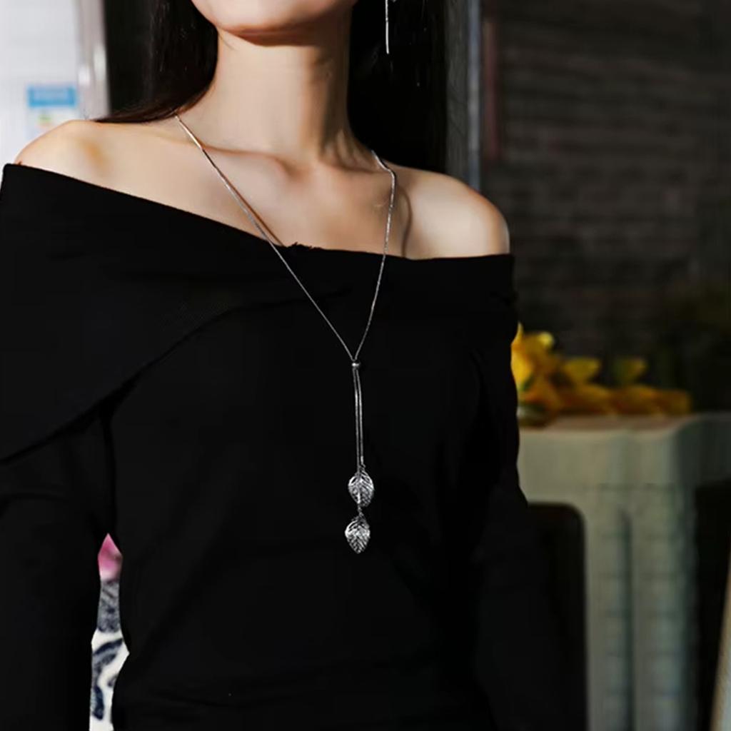 A Versatile Sweater Chain, A High-end, Light Luxury Long Necklace, A European And American Accessory Pendant For Su Qiudong.