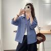 2026 Spring Plus Size Women's Long Sleeve Plaid Shirt Cardigan Fashion Literary Style Jacket