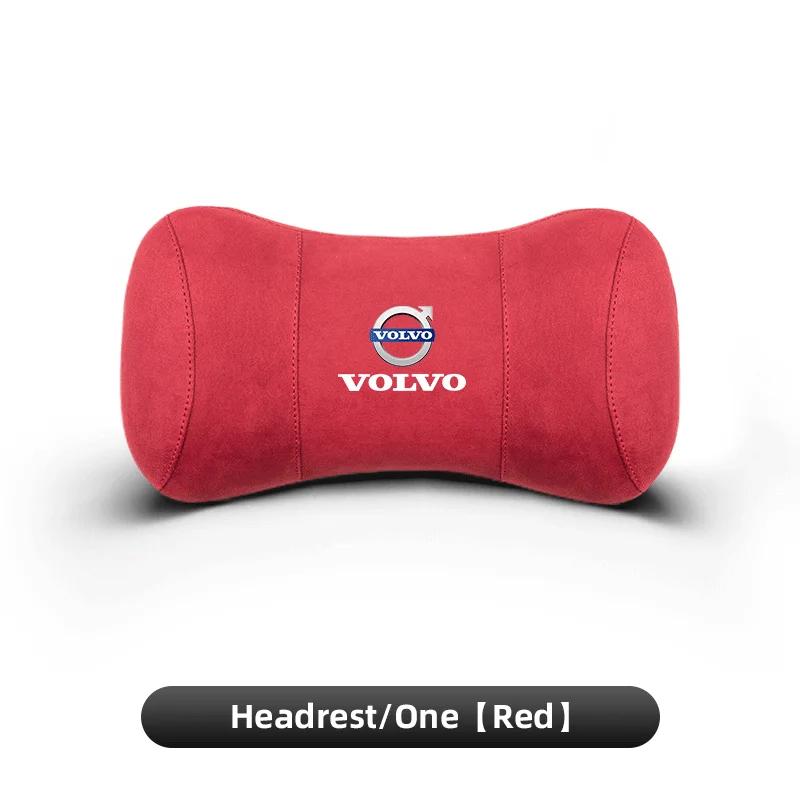 2026 Hot For Volvo Steering Covers Car Neck Pillow Waist Support Auto Seat Headrest For Volvo Xc60 Xc90 V40 V60 S60 XC40 V50 V90