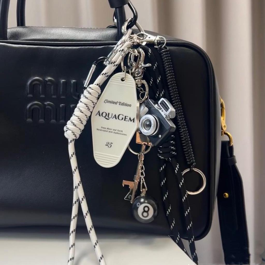 Lye Series Bagel Bag Keychain Pendant & Lanyard Accessory