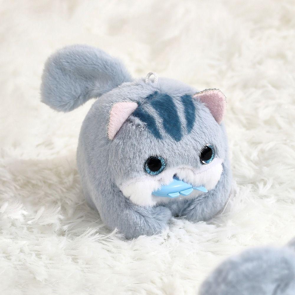 Plyšová hračka Kočičí ocas Mávající Klíčenka Kreslená kočka Plyšová klíčenka kočka Dětské dárky