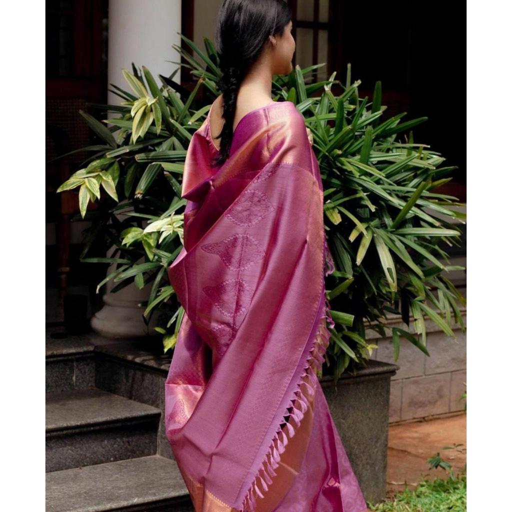 ROYAL COLLECTION | Soft Lichi Silk Saree with Rich Jacquard Work