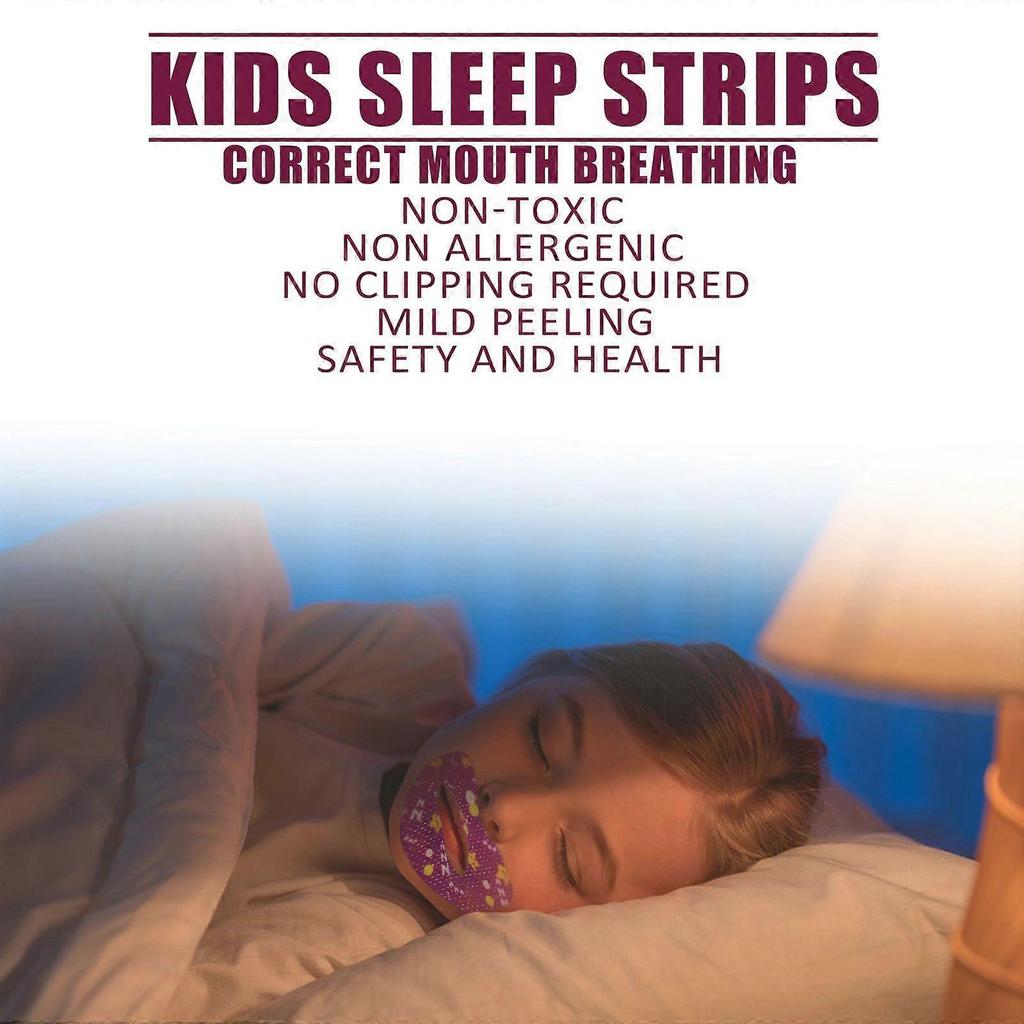 Wiieey Mouth Breathing Correction Stickers Anti-Open Mouth Sleeping Snoring Night Breathing Sealing Mouth Children Mouth Closed Stickers