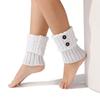 1Pair Fashion Warm Knitted Womens Leg Warmers Thickened Keep Warm Short Boot Socks Crochet Boot Cuffs Toppers Winter