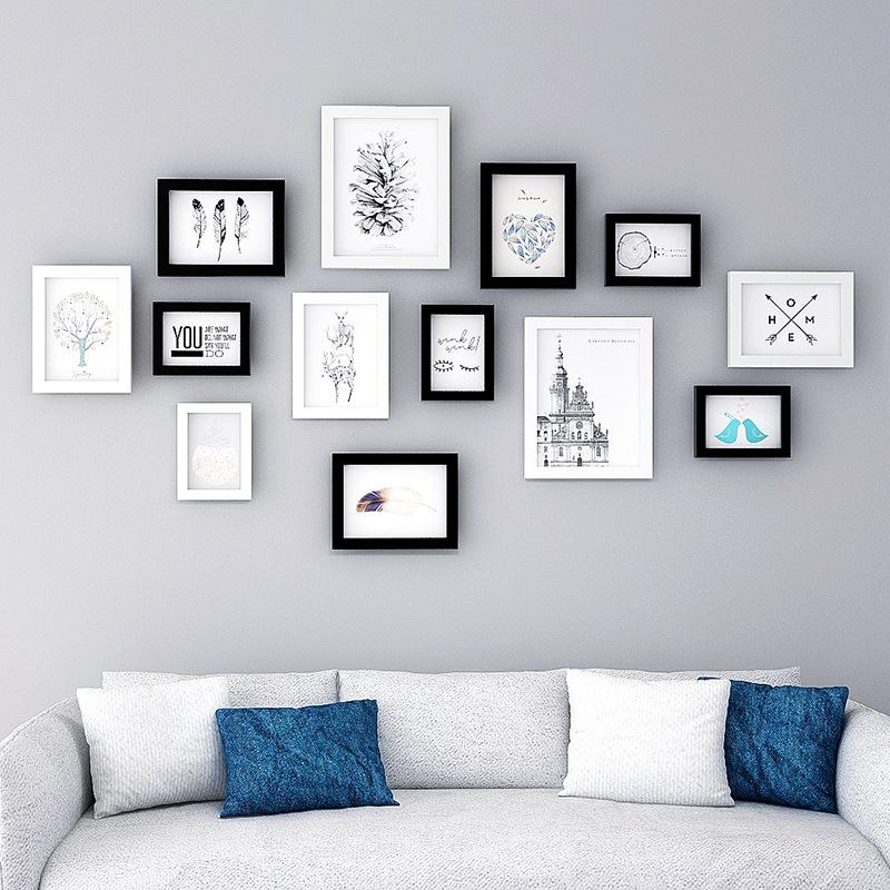 Декор Гостиной Картина Фон для Дивана Настенная Картина Студия Настенная Роспись Комбинация Современный Стиль Креативная Фото Стена