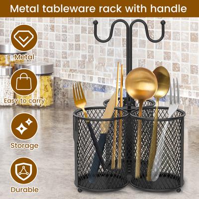 מתקן לכלי מטבח מחזיק לסכו"ם כלי כסף ארגונית לסכו"ם למשטח מטבח מתקן מתכת לכלי מטבח מתקן ייבוש לבית