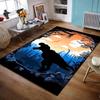 Dinosaur Forest Sunset Design Rug Non-slip Rug Suitable for Living Room and Bedroom Sofas