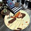 Anne Cartoon Pattern Round rug,Carpet Rug for Living Room Bedroom Playroom ,Non-slip Floor Mat,Holiday Gifts and Birthday Gifts.