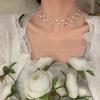 Korean Version Gypsy Star Necklace Female Light Luxury Sweet Fairy Branch Pearl Collarbone Chain Short Neck Chain Choker Accessories