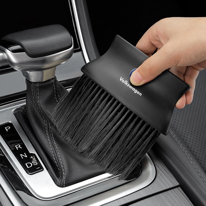 Car Interior Cleaning Soft Brush Dashboard Air Conditioner Outlet Detail Brush For Volkswagen Santana GTI Rline Polo Golf Passat B5 B6 Touran Magotan