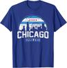 Chicago Illinois Flagge T-Shirts Vintage Skyline Shirt Herren Damen T-Shirt