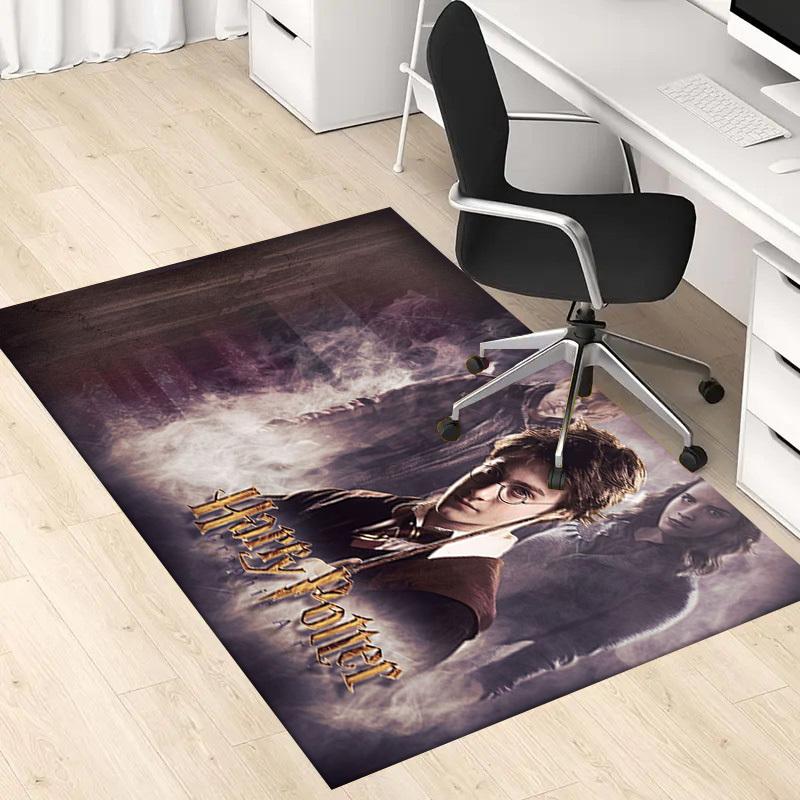 1pc Office Carpet Chair Mats Harry Potter Graphic Art Perfect for Office Chairs, Living Rooms, Or Bedrooms,Polyester Carpet.HDT012