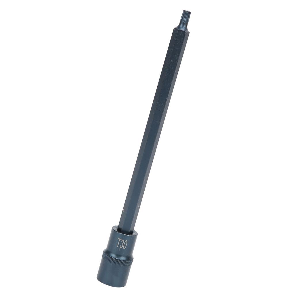 Star Screwdriver Bit Square Socket 1 2in S2 Alloy Steel Rustproof Hand Tool for Ratchet WrenchT30