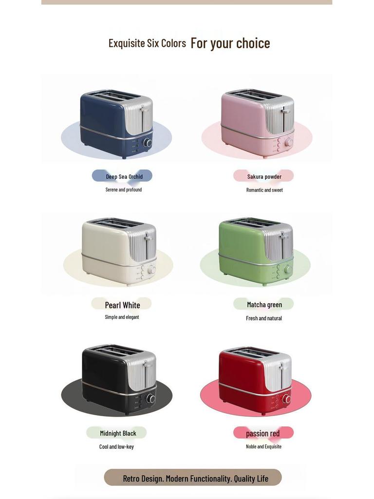 Multi-Function Automatic Pop-Up Toaster: Mini Bread & Sandwich Maker for Dorms