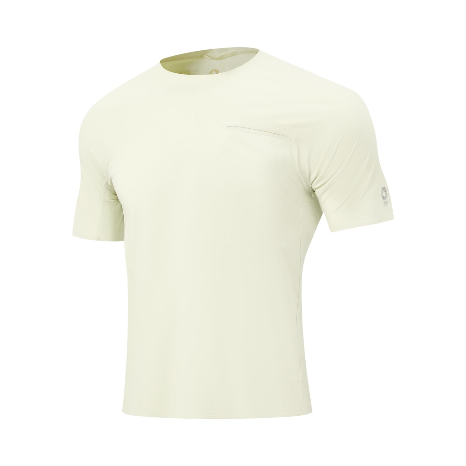 Li-Ning Honor Gold Standard Round Neck Pullover Solid Color Short Sleeve T-Shirt Men Tops ATSW219-2 S