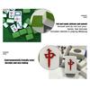 144Pcs/Set Mahjong Portable Entertainment Melamine Party Game Chinese Mahjong for Indoor